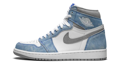Nike Air Jordan 1 White Blue Suede Leather