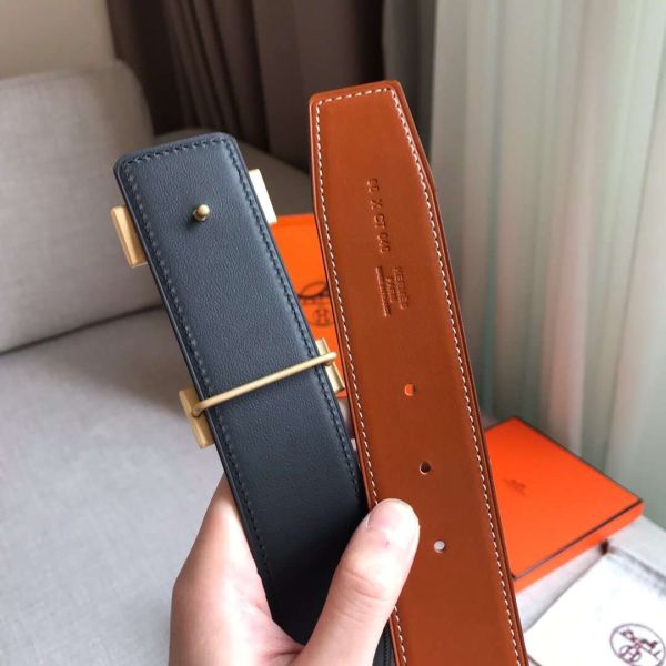 HERM Constance 2 Belt Buckle & Gold/Noir Swift 42MM Strap