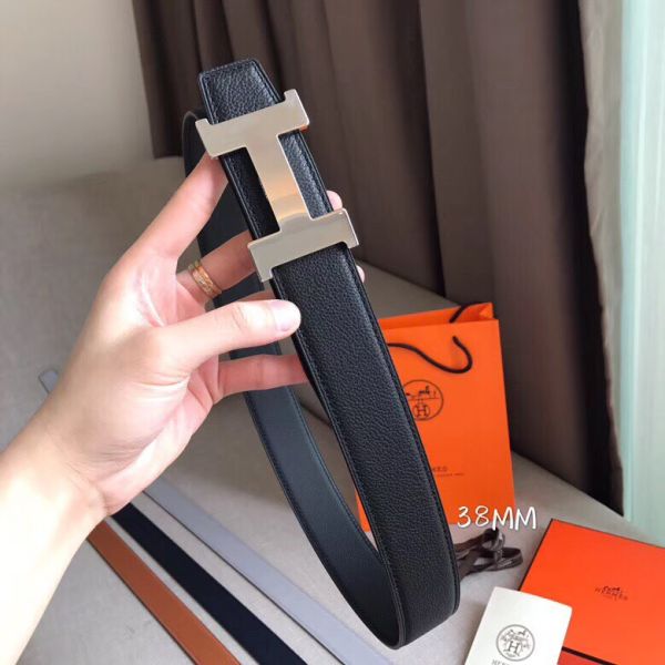 HERM Constance Belt Buckle & Black Clemence 38 MM Strap