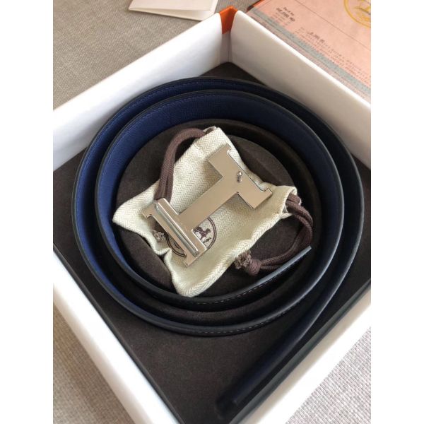 HERM Constance Belt Buckle & Blue Epsom 38 MM Strap