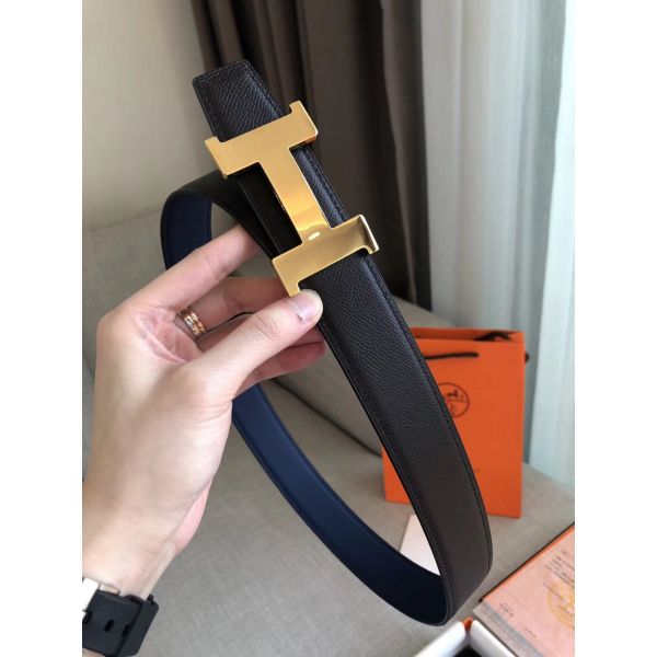 HERM Constance Belt Buckle & Blue Epsom 38 MM Strap