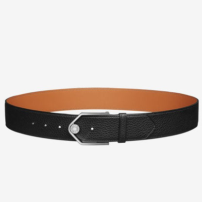 HERM Black Licol 40 MM Reversible Leather Belt