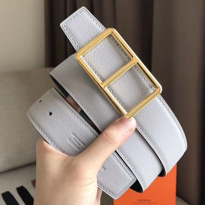 HERM Officier Belt Buckle & White 38MM Strap