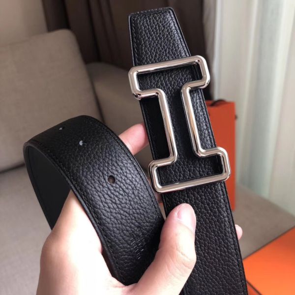 HERM Tonight 38MM Reversible Belt In Black Clemence Leather