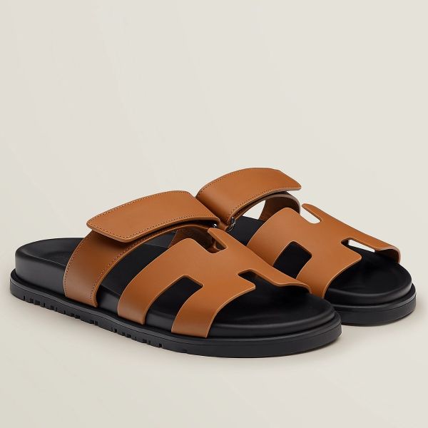 HERM Women's Chypre Sandals In Brown Calfskin