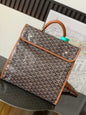 Goyard 2026 Saint Leger Backpack 37cm Canvas Cowhide