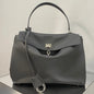 Balenciaga 2026 Rodeo Bag Silver Buckle Suede Leather