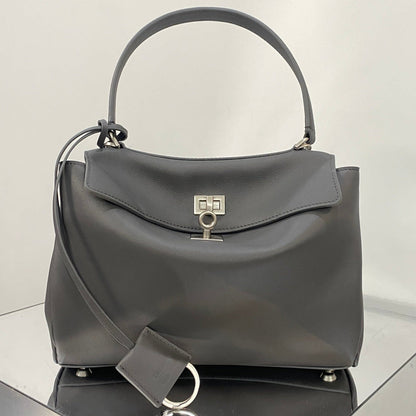 Balenciaga 2026 Rodeo Bag Silver Buckle Suede Leather