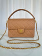 Chanel 2026 Flap Bag with Top Handle Gum-grain Cowhide