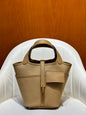 High-end Hermes 2026 Picotin Lock 18 Pocket Bag Canvas/Swift Calfskin 2