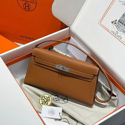 High-end Hermes 2026 Kelly Elan 27cm Calfskin