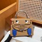 High-end Hermes 2026 Kelly Doll Picto Bag 18cm Cowhide