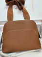 High-end Hermes 2026 Messenger Bowling Bag 26.5cm Togo Leather
