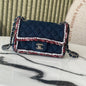 Chanel 2026 Mini Flap Bag Tweed Denim Leather