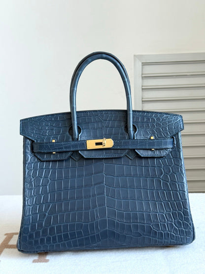 High-end Hermes 2026 Birkin Bag 30cm Crocodile Leather