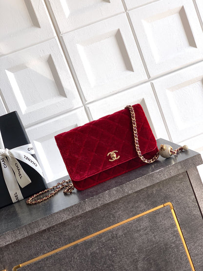 Chanel 2026 WOC Bag 20cm Velvet Leather 331109