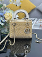 Dior 2026 Embroidered Beaded Bag 17cm Lambskin