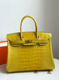 High-end Hermes 2026 Birkin Bag 30cm Glossy Crocodile Leather