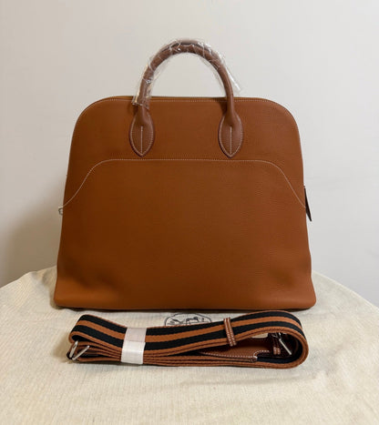 High-end Hermes 2026 Bolide Bowling Bag 40cm Togo Leather