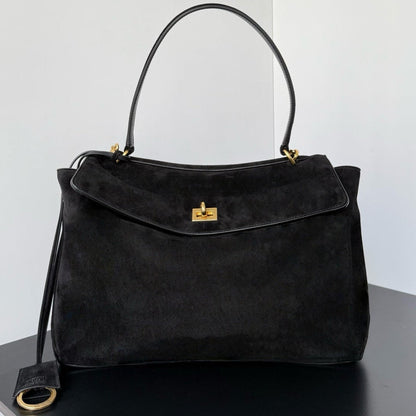 Balenciaga 2026 Rodeo Bag Gold Buckle Suede Leather