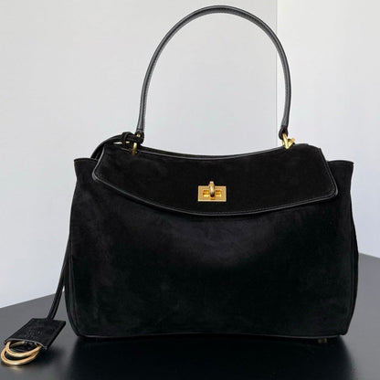 Balenciaga 2026 Rodeo Bag Gold Buckle Suede Leather