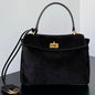 Balenciaga 2026 Rodeo Bag Gold Buckle Suede Leather