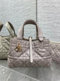 Dior 2026 Toujours Vertical Tote Bag Elegant Grey Calfskin 286656