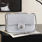 Chanel 2026 Classic Flap Bag 20cm With Sparkling Stones Leather