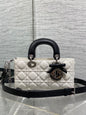 Dior 2026 Bow Lady D-Joy Black mix White Cannage Lambskin 286573