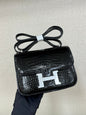 High-end Hermes 2026 Constance Bag 19cm Glossy Crocodile Leather