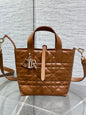Dior 2026 Toujours Vertical Tote Bag 18cm Macrocannage Calfskin 286459