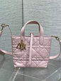 Dior 2026 Toujours Vertical Tote Bag 18cm Macrocannage Calfskin 286459