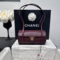Chanel 2026 Bowling Ball Cylinder Bag Caviar Leather