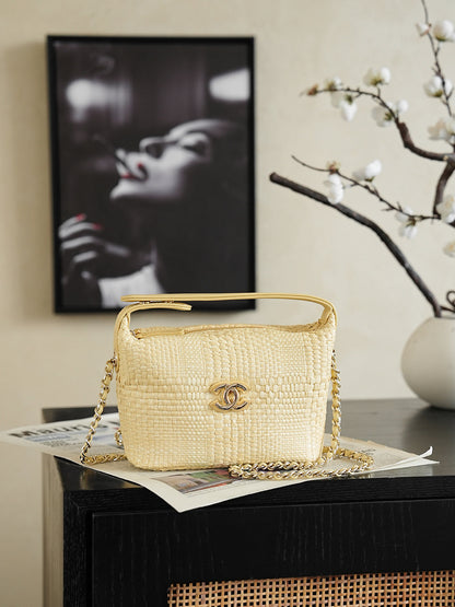Chanel 2026 Bag 21.5cm Straw Woven