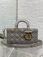 Dior 2026 Bow Lady D-Joy Grey Cannage Lambskin 286461