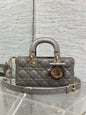 Dior 2026 Bow Lady D-Joy Grey Cannage Lambskin 286461