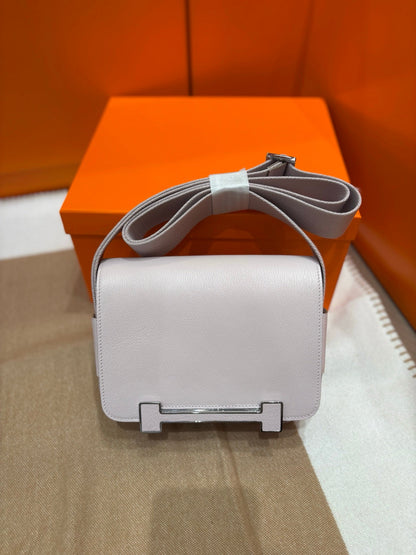 High-end Hermes 2026 Geta Bag 20cm Evercolor Calfskin