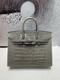 High-end Hermes 2026 Birkin Bag 25cm Glossy Crocodile Leather