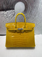 High-end Hermes 2026 Birkin Bag 25cm Glossy Crocodile Leather