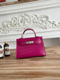High-end Hermes 2026 Mini Kelly II 19cm Bag Crocodile Leather