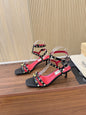 Valentino Garavani Rockstud Caged Calfskin 40mm Sandals 863342