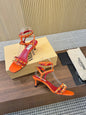 Valentino Garavani Rockstud Caged Calfskin 40mm Sandals 863342
