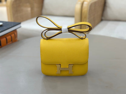 High-end Hermes 2026 Constance Bag 18cm Epsom Leather