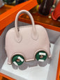 High-end Hermes 2026 Mini Bowling Wheel Bag Epsom Leather