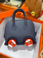 High-end Hermes 2026 Mini Bowling Wheel Bag Epsom Leather