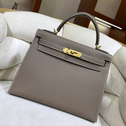 High-end Hermes 2026 Kelly Bag 28cm Epsom Leather