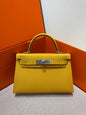 High-end Hermes 2026 Mini Kelly Bag 19cm Crocodile/Epsom Leather
