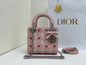 Dior 2026 Bird Rose Design Lady Dior Bag Lambskin