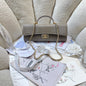 Chanel 2026 Lizard-Embossed Top Handle Bag 25cm Leather