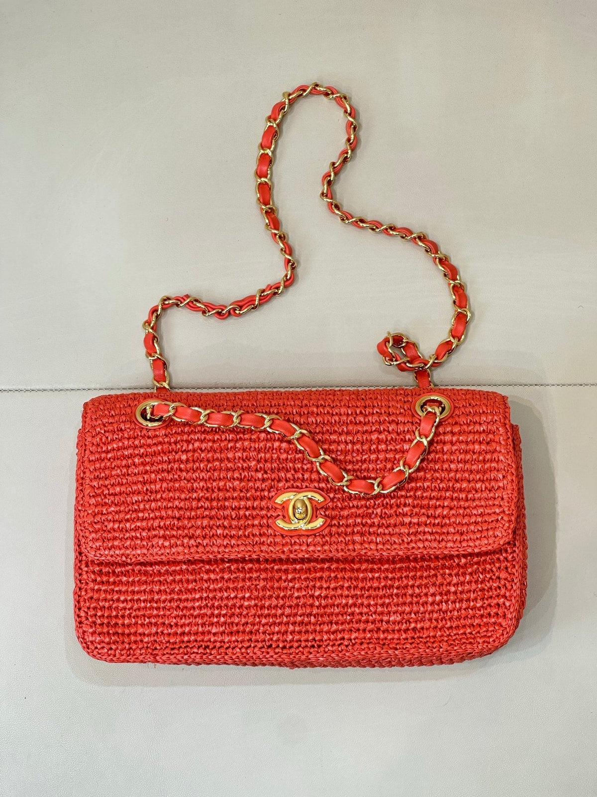 Chanel 2026 Coco Beach Flap Bag Raffia Leather 143488